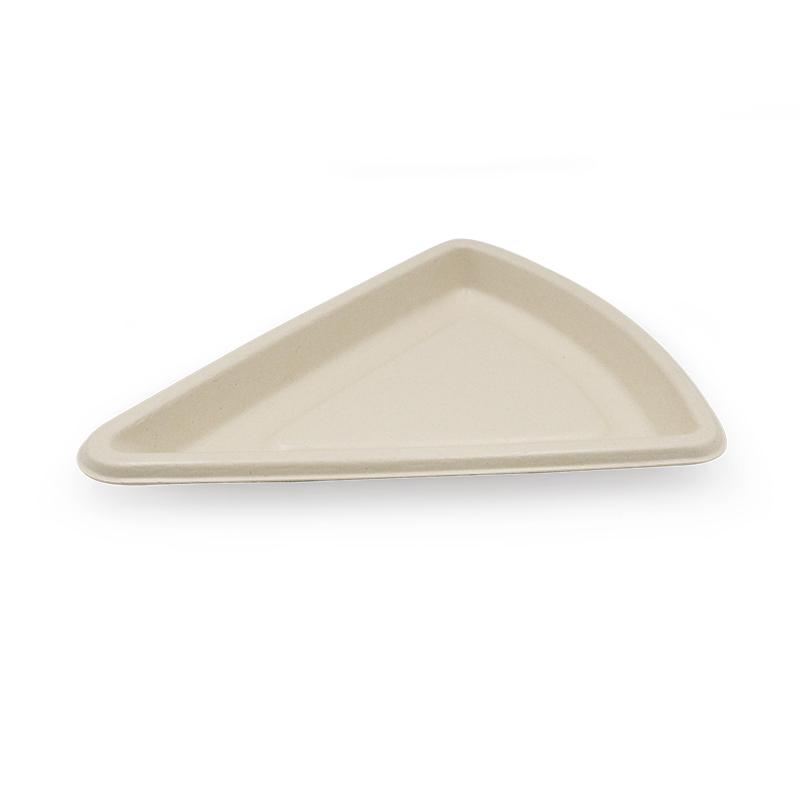 Compostable triangle plate